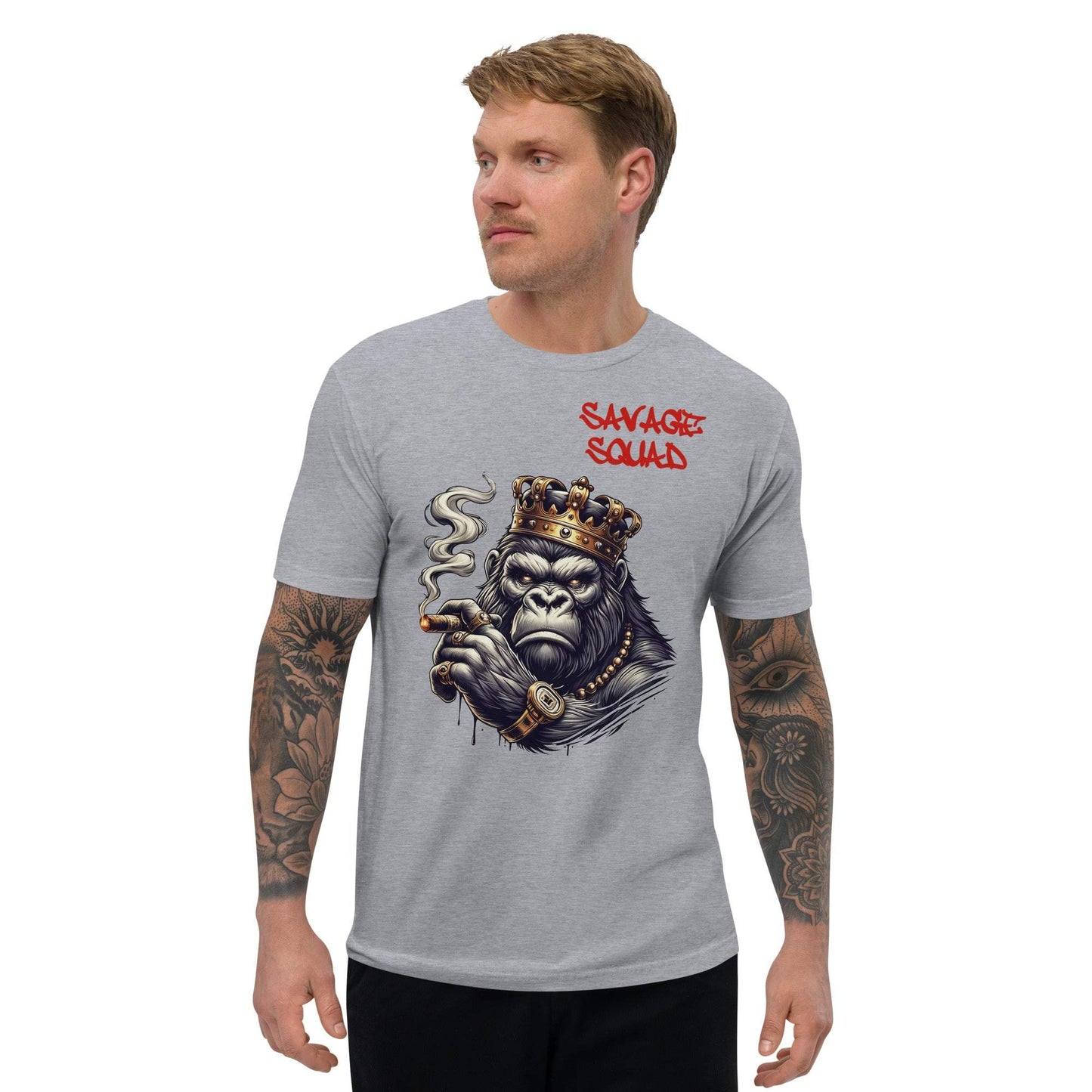 KING DOC Edition Tee featuring a crowned gorilla design, lightweight and comfortable.