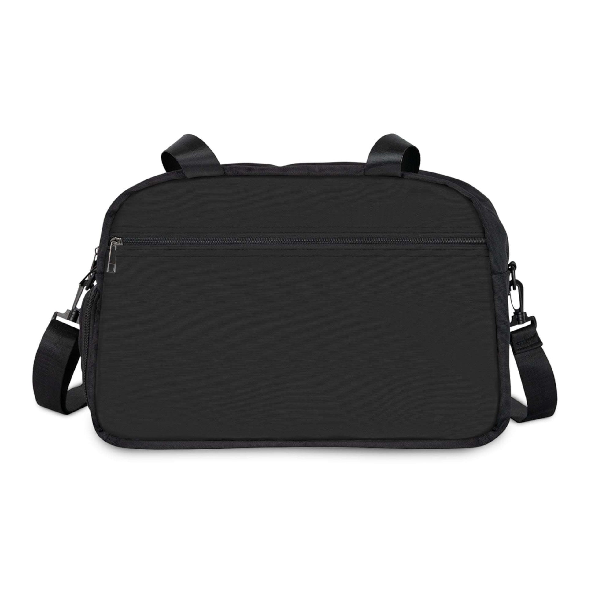 Savage Squad Fitness Bag - Cheetah design, dimensions 12.4" x 13.3", with adjustable shoulder strap and handles.