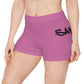 Pink “Savage Squad Shorts” with stylish design and comfortable fit.