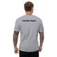 Gray Logo Tee with "Savage Squad" on the back, modeled by a person with tattoos.