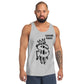 Men's Money Tank featuring a graphic of a dollar sign and "Savage Squad" text, worn by a model.