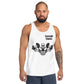 Men's Muscle Tank with graphic design, ideal for comfort and style in workouts.