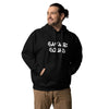 Men's Logo Hoodie in black with front pouch pocket and stylish design.